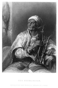 Hooka-Badar、c1820-1850。 作： Charles Cousen