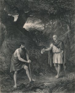 アテネのティモンとフラビウスのティモン、c1870 作： Charles Cousen