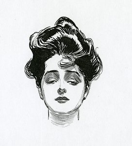 ギブソンの少女、1902年頃 作： Charles Dana Gibson