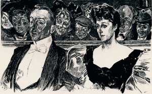 劇場、c1876-1898、1898 作： Charles Dana Gibson