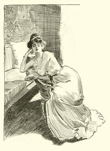 社会のはしごのイラスト 作： Charles Dana Gibson