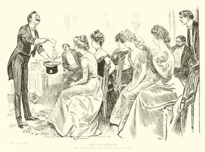 社会のはしごのイラスト 作： Charles Dana Gibson