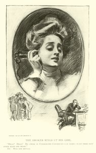 社会のはしごのイラスト 作： Charles Dana Gibson