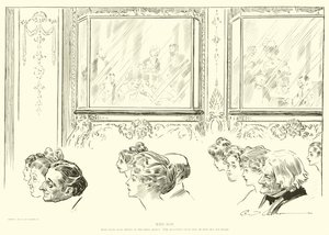 社会のはしごのイラスト 作： Charles Dana Gibson