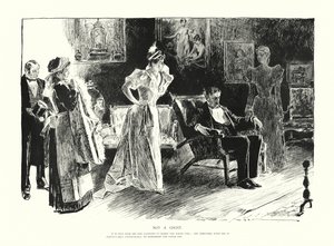 ノット・ア・ゴースト（リトグラフ） 作： Charles Dana Gibson