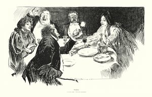 パズル（リトグラフ） 作： Charles Dana Gibson