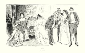 パズル（リトグラフ） 作： Charles Dana Gibson
