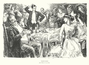 誘惑、手遅れになる前に（リトグラフ） 作： Charles Dana Gibson
