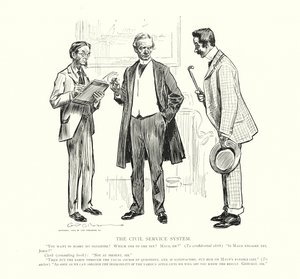公務員制度（リトグラフ） 作： Charles Dana Gibson