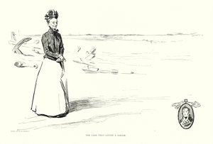 船乗りを愛した小娘（リトグラフ） 作： Charles Dana Gibson