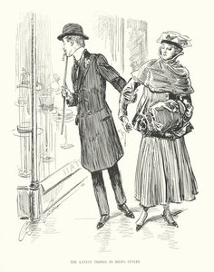 メンズ・スタイルの最新事情（リトグラフ） 作： Charles Dana Gibson