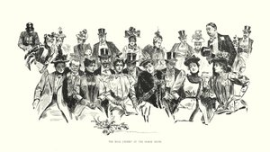 ホースショーの実物展示（リトグラフ） 作： Charles Dana Gibson