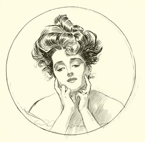 美しい未亡人 作： Charles Dana Gibson
