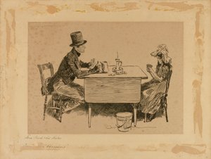 トム・ピンチと妹（「マーティン・チャズルウィット」より 作： Charles Dana Gibson