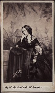 ハリエット・ビーチャー・ストウの肖像、1811～1896年、1860年頃。