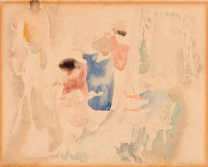 アーティストのスケッチ 作： Charles Demuth