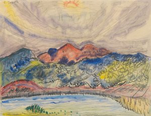 初期の風景、1914 作： Charles Demuth