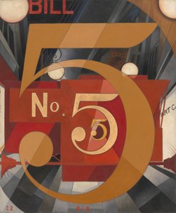 金のNo.5を見ました 作： Charles Demuth