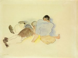 ビーチで 作： Charles Demuth
