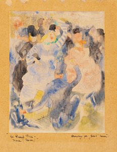 ゾラス・ナナ、1915-16年（紙にトイレ） 作： Charles Demuth