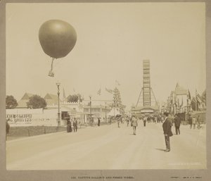 キャプティブバルーンと観覧車、シカゴ万国博覧会 作： Charles Dudley Arnold