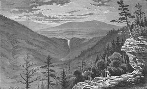 サンセットロック、キャッツキル山脈、1883年 作： Charles E. H. Bonwill