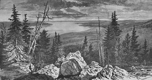 イエローストーン湖、1883 作： Charles E. H. Bonwill
