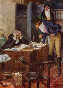 Jeffery Farnol による The Amateur Gentleman のイラスト (カラー リソ) 作： Charles Edmund (after) Brock