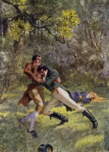 Jeffery Farnol による The Amateur Gentleman のイラスト (カラー リソ) 作： Charles Edmund (after) Brock