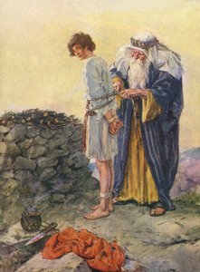 アブラハムはイサクを犠牲として拘束する 作： Charles Edmund Brock
