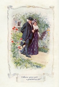 キャサリンはかなり見栄えの良い女の子、1907年に成長しました（イラスト） 作： Charles Edmund Brock