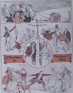 ディケンズのクリスマス 作： Charles Edmund Brock