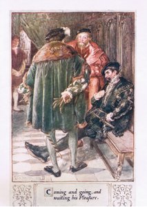 来て行き、彼の喜びを待っています 作： Charles Edmund Brock
