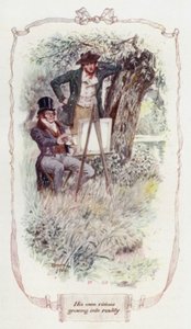 自身のビジョンが現実になっていく様子（カラーリトグラフ 作： Charles Edmund Brock