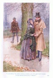 私は行くつもりだ、と彼はゆっくりと言い、海外で彼女の明るい黒い瞳の深い不思議を深く見つめました。 作： Charles Edmund Brock