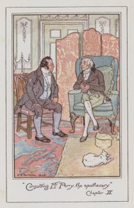 ジェーン・オースティン著「エマ」の挿絵（カラーリトグラフ 作： Charles Edmund Brock