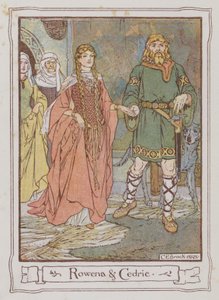 サー・ウォルター・スコット著「アイヴァンホー」のイラスト（カラーリトグラフ 作： Charles Edmund Brock