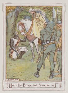 サー・ウォルター・スコット著「アイヴァンホー」のイラスト（カラーリトグラフ 作： Charles Edmund Brock
