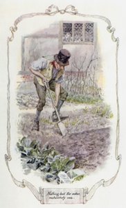 憂鬱な気分にさせないために（カラーリトグラフ 作： Charles Edmund Brock