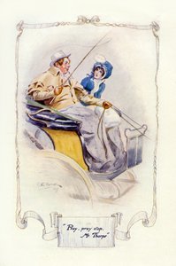 祈る、祈りをやめる、ソープ氏、1907（イラスト） 作： Charles Edmund Brock