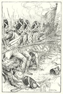 ワーテルローのフランス軍（リトグラフ 作： Charles Edmund Brock