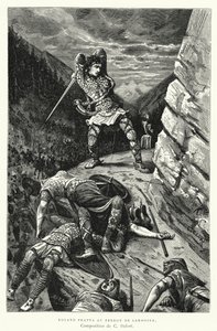 Roland Frappa Au Perron De Sardoine (エングレービング) 作： Charles Edouard Delort
