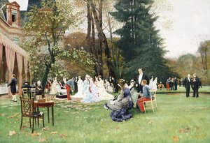 結婚式、フォンテーヌブロー;レノス、フォンテインブレ、 作： Charles Edouard Delort