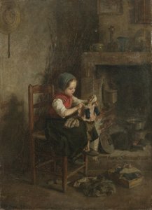 人形の着付け、1857 作： Charles Edouard Frere