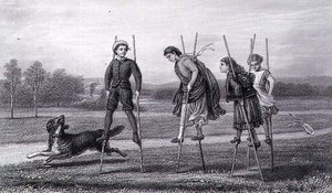 Between School Hours」（ウィリアム・グレートバック（b.1802））（エングレービング 作： Charles Edward (after) Perugini