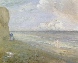 崖、ディエップ 作： Charles Edward Conder