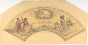 ファン マウント: スペイン広場、1896 年。 作： Charles Edward Conder