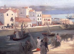 波止場 作： Charles Edward Conder