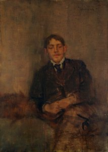 自画像、1895年頃 作： Charles Edward Conder