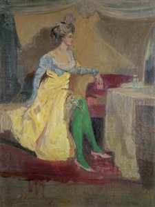 グリーンストッキング 作： Charles Edward Conder